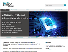 Tablet Screenshot of evision-systems.de